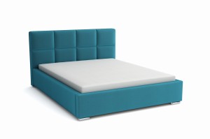 Einzelbett 120x200 mit Matratze - Alaska Turquoise