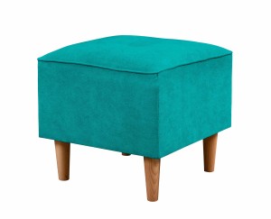 Ohrensessel mit Fußhocker Denver Türkis