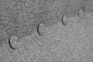 Ohrensessel mit Fußhocker Denver Light Grey