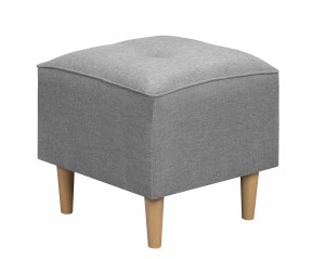 Ohrensessel mit Fußhocker Denver Grey