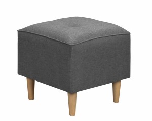 Ohrensessel mit Fußhocker Denver Graphit