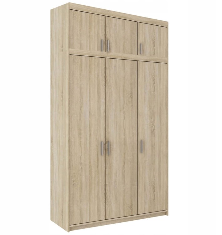 3-türiger Kleiderschrank Elena 3D SO03 mit Aufsatz NAEL SO03 Sonoma Eiche