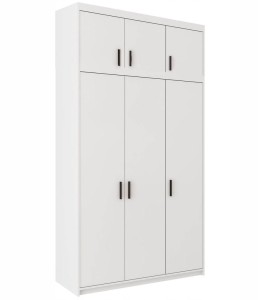 3-türiger Kleiderschrank Elena 3D WH03 mit Erweiterung NAEL WH03 Weiß