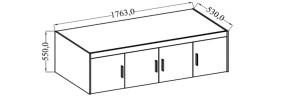 4-türiger Kleiderschrank Elena 4D SO04 mit Aufsatz NAEL SO04 Eiche Sonoma