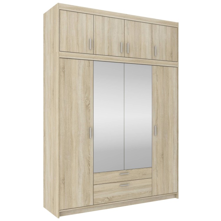 Spiegelschrank Elena 4D SO04 mit Erweiterung NAEL SO04 Eiche Sonoma