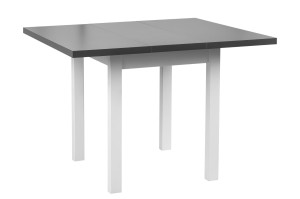 Tisch mit 4 Stühlen L002 Weiß/Graphit