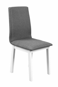 Tisch mit 4 Stühlen L002 Weiß/Graphit