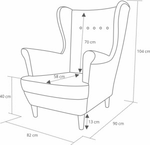 Skandinavische Schlafsofa und 2 Sessel Grau