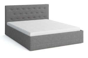 Polsterbett mit Matratze 140x200 Star Grau