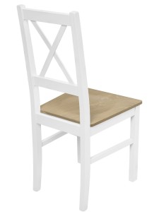 Tischset mit 2 Stühlen X001 Weiß/Eiche Grande