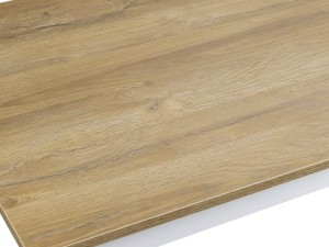 Tischset mit 4 Stühlen X001 Weiß/Eiche Grande