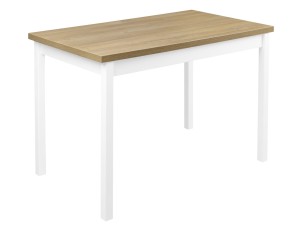 Tischset mit 2 Stühlen X005 Weiß/Eiche Grande