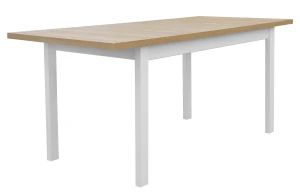 Klapptisch mit 4 Stühlen X010 Weiß/Eiche Grandson