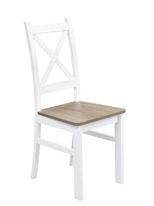 Tisch mit 4 Stühlen Z054 Weiß/San remo