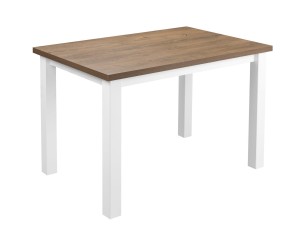 Tisch mit 4 Stühlen Z055 Weiß/Eiche lefkas