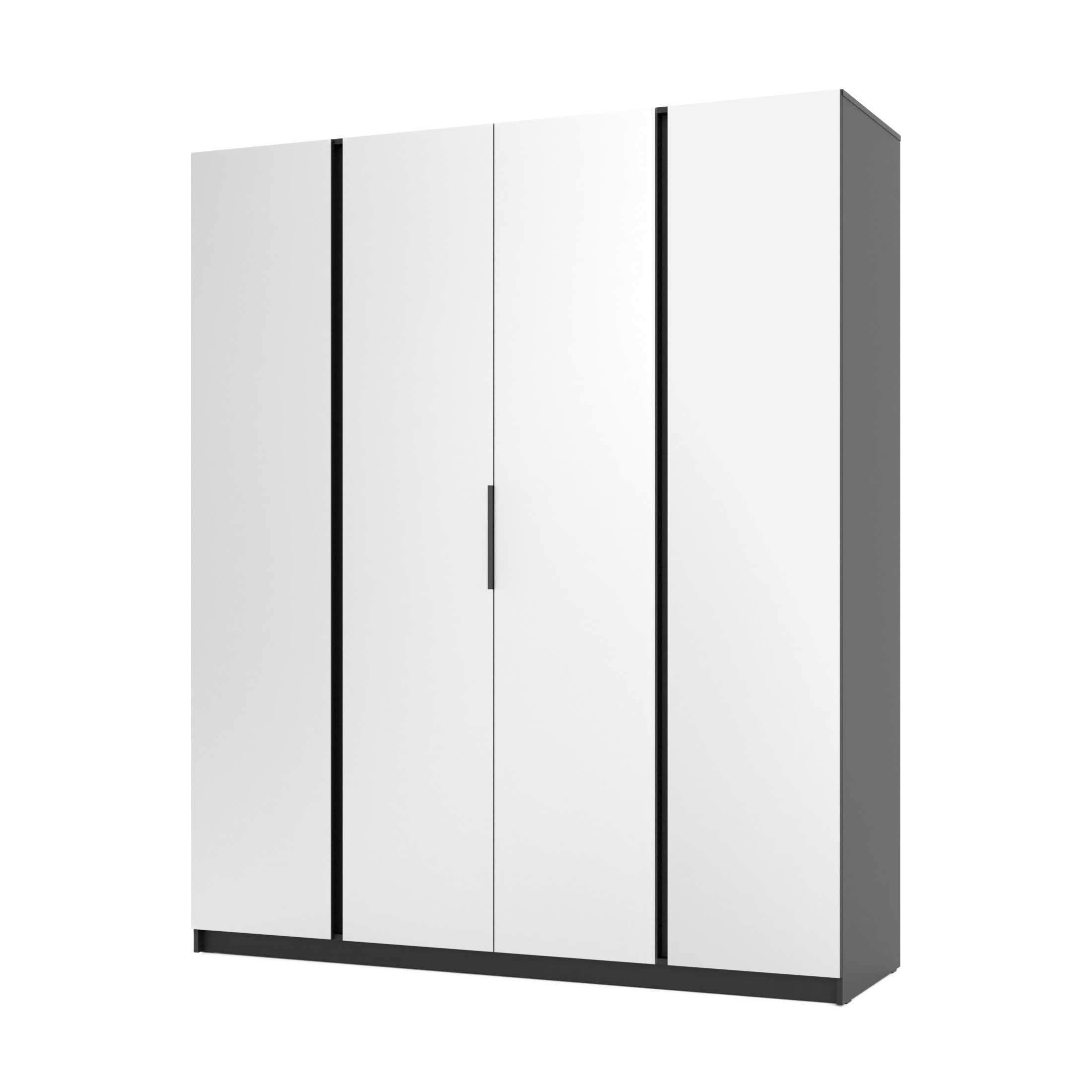 4-türiger Kleiderschrank mit Spiegeln Dravero BL/EV 4L
