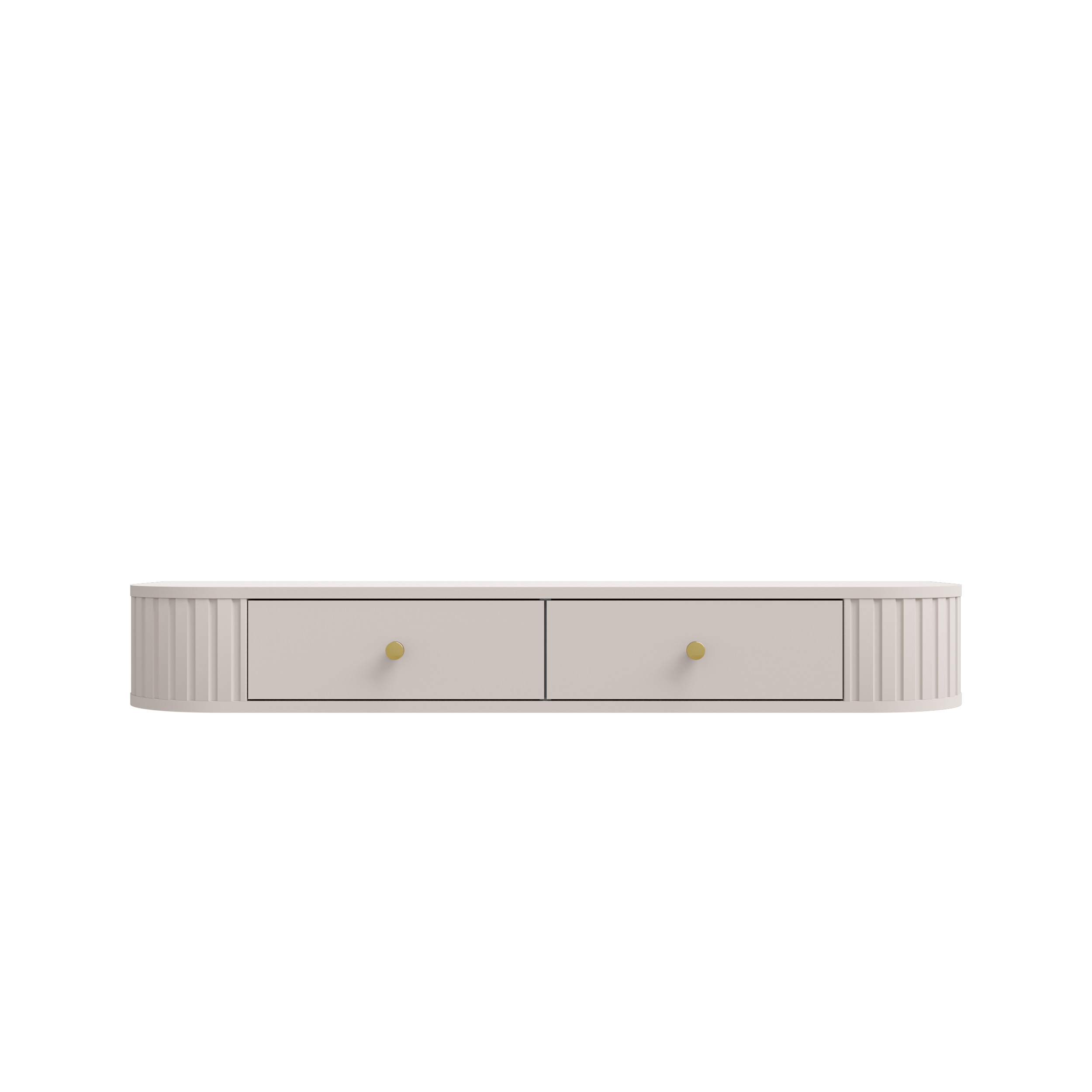 Hängender Schminktisch mit zwei Schubladen Flana 202 2S Beige