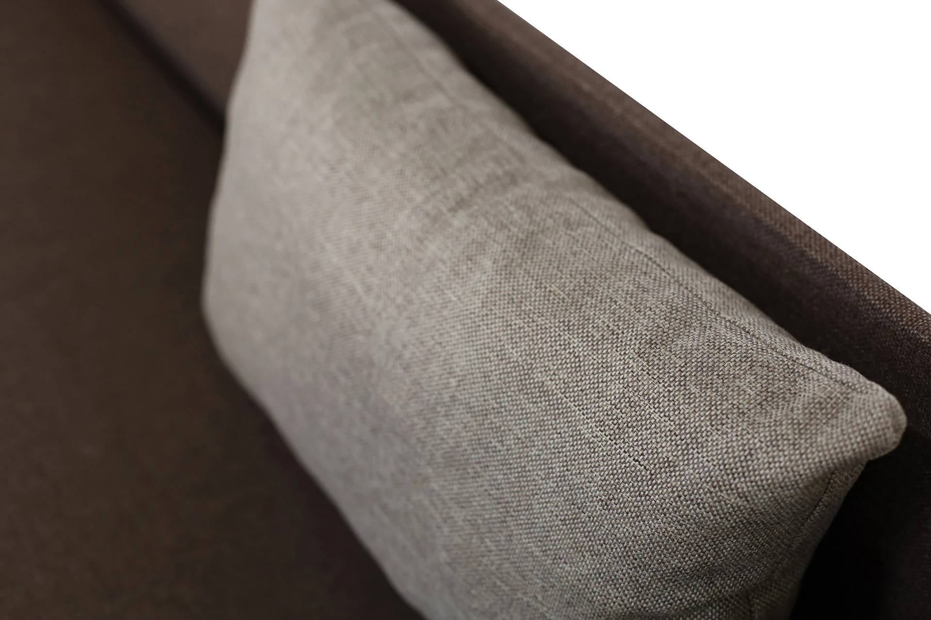 Polsterbett mit Bettkasten Hirek Eko 90x200 Braun/Ecru