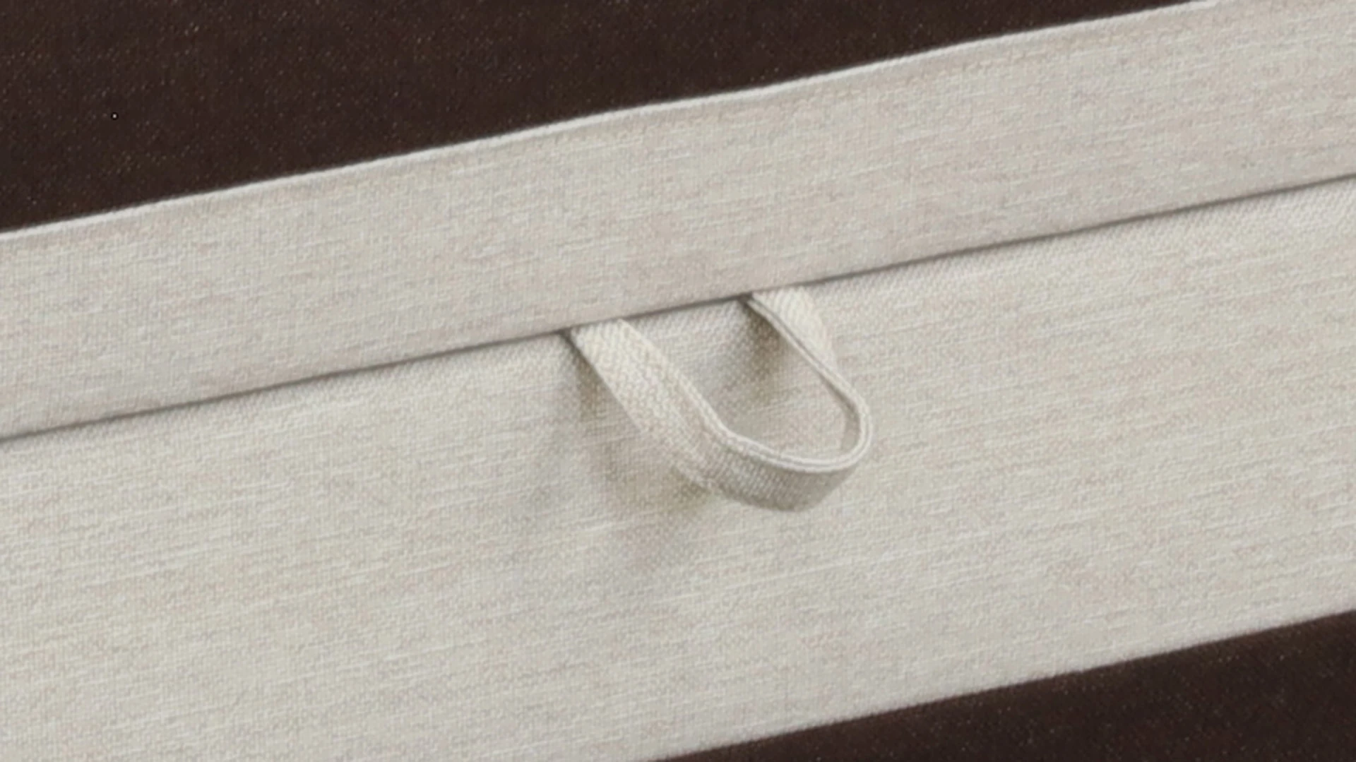 Polsterbett mit Bettkasten Hirek Eko 90x200 Braun/Ecru