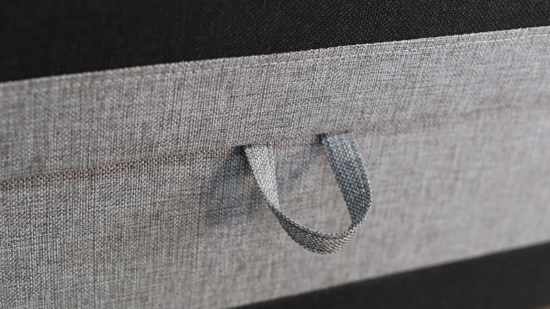 Einzelbett mit Bettkasten Hirek Eko 80x180 Schwarz/Grau