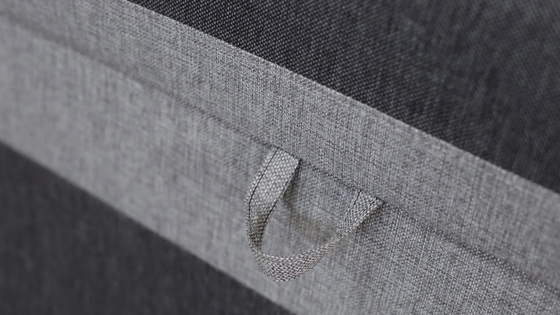 Einzelbett mit Bettkasten Hirek Eko 90x200 Graphit/Grau