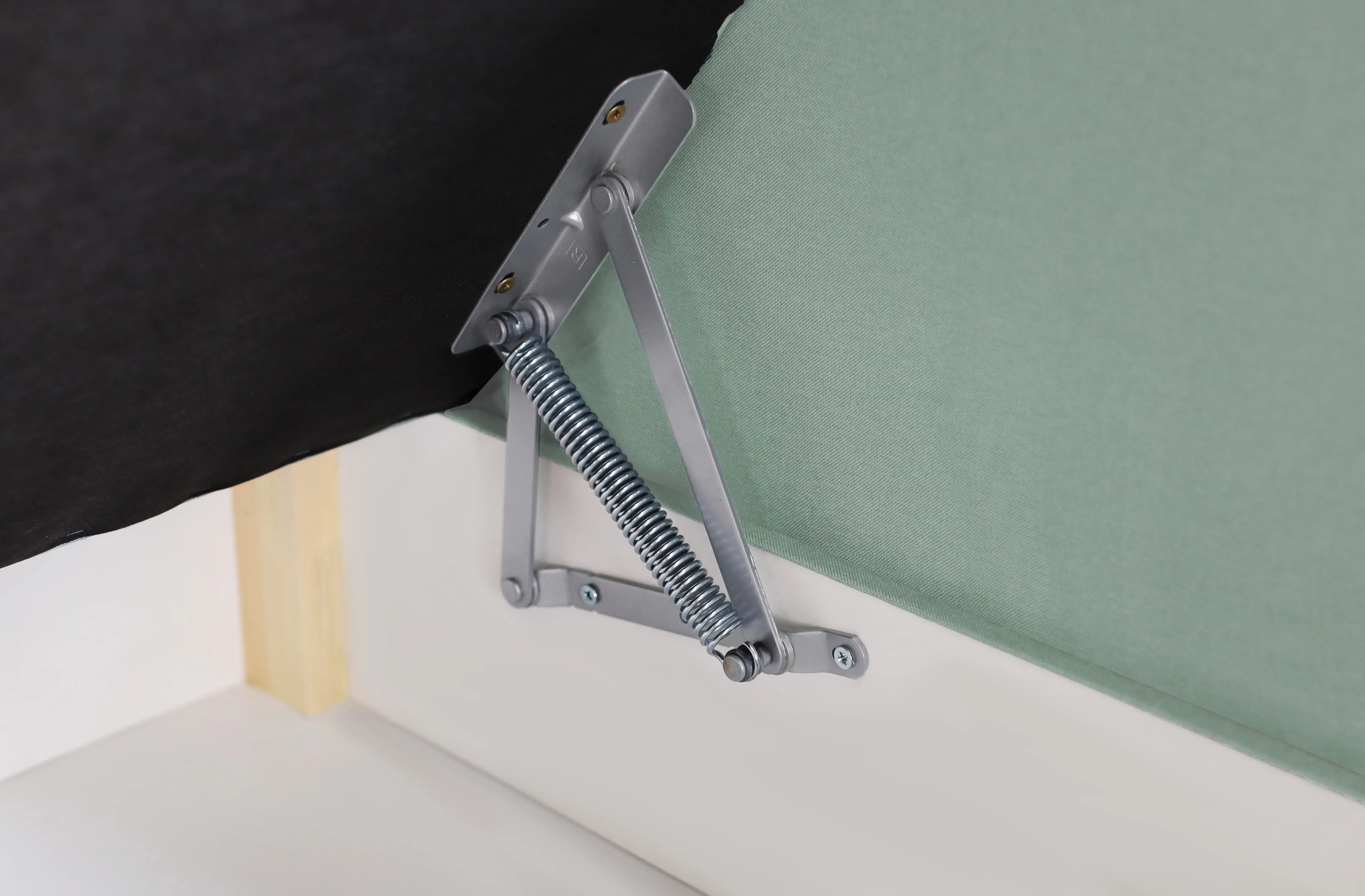 Einzelbett mit Bettkasten Hirek Eko 90x200 Mint