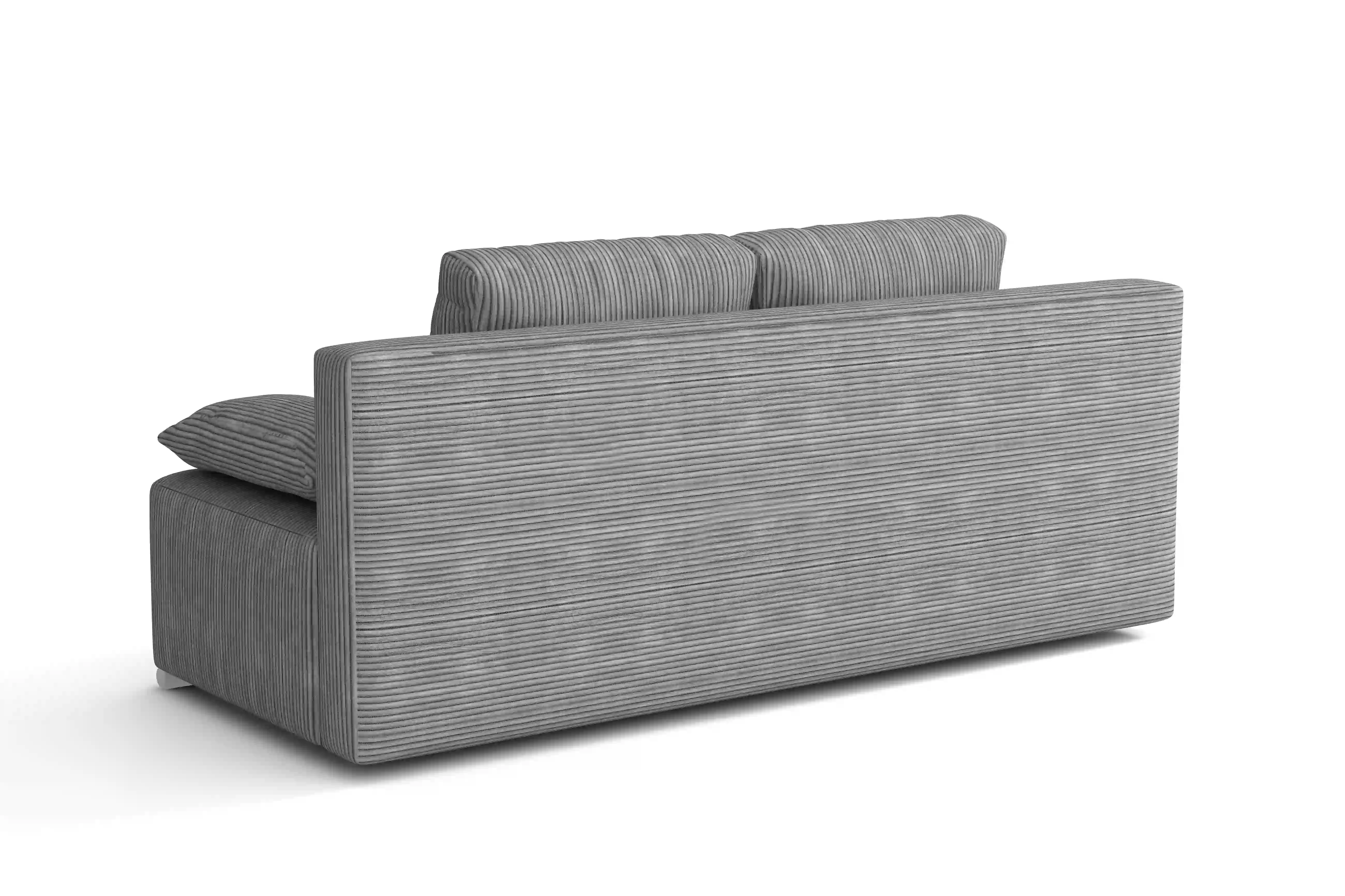 Ausziehbares Schlafsofa Lunera 2 Cordstoff cremefarben