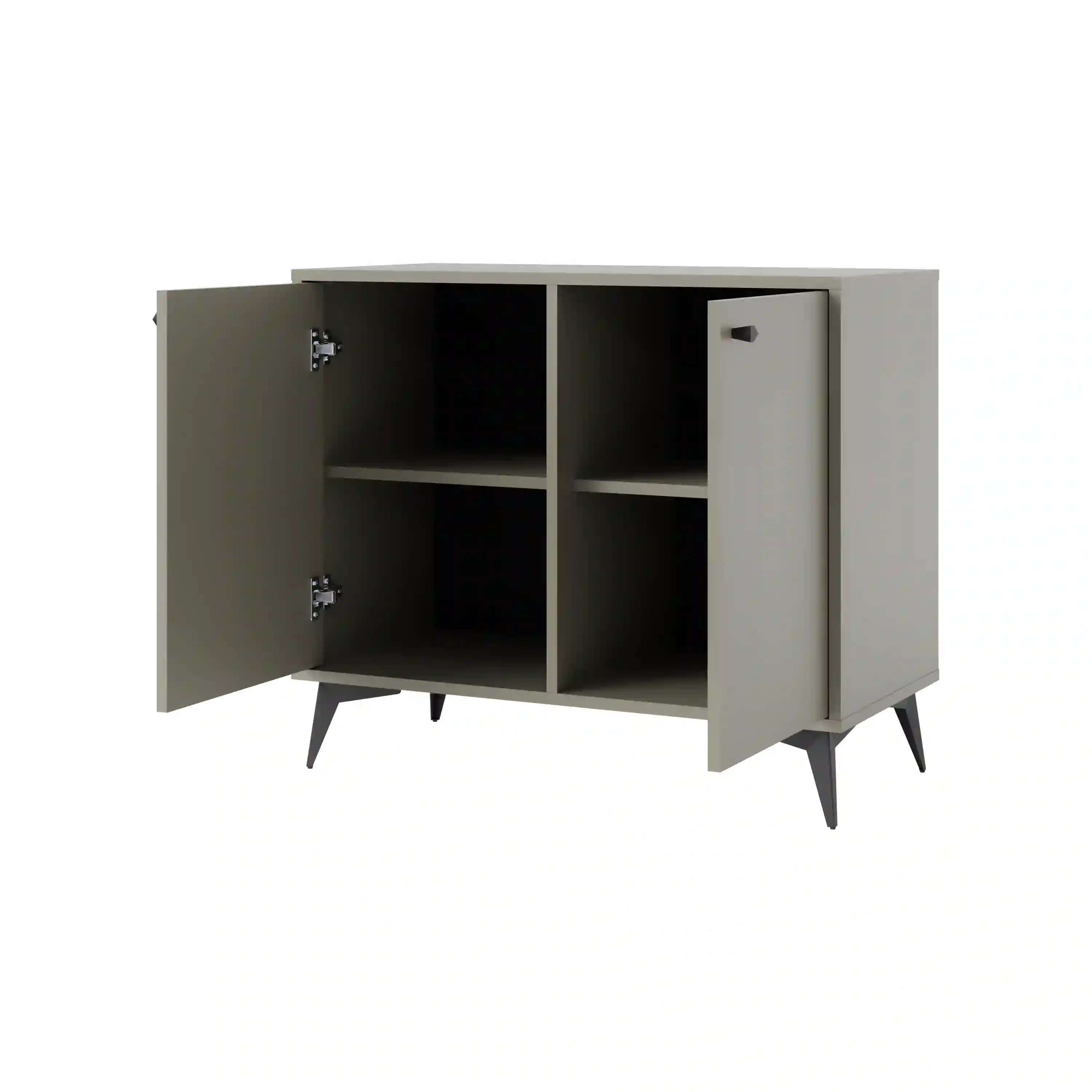 Kommode Sakai 1-2F T812 Eukalyptus Schwarz