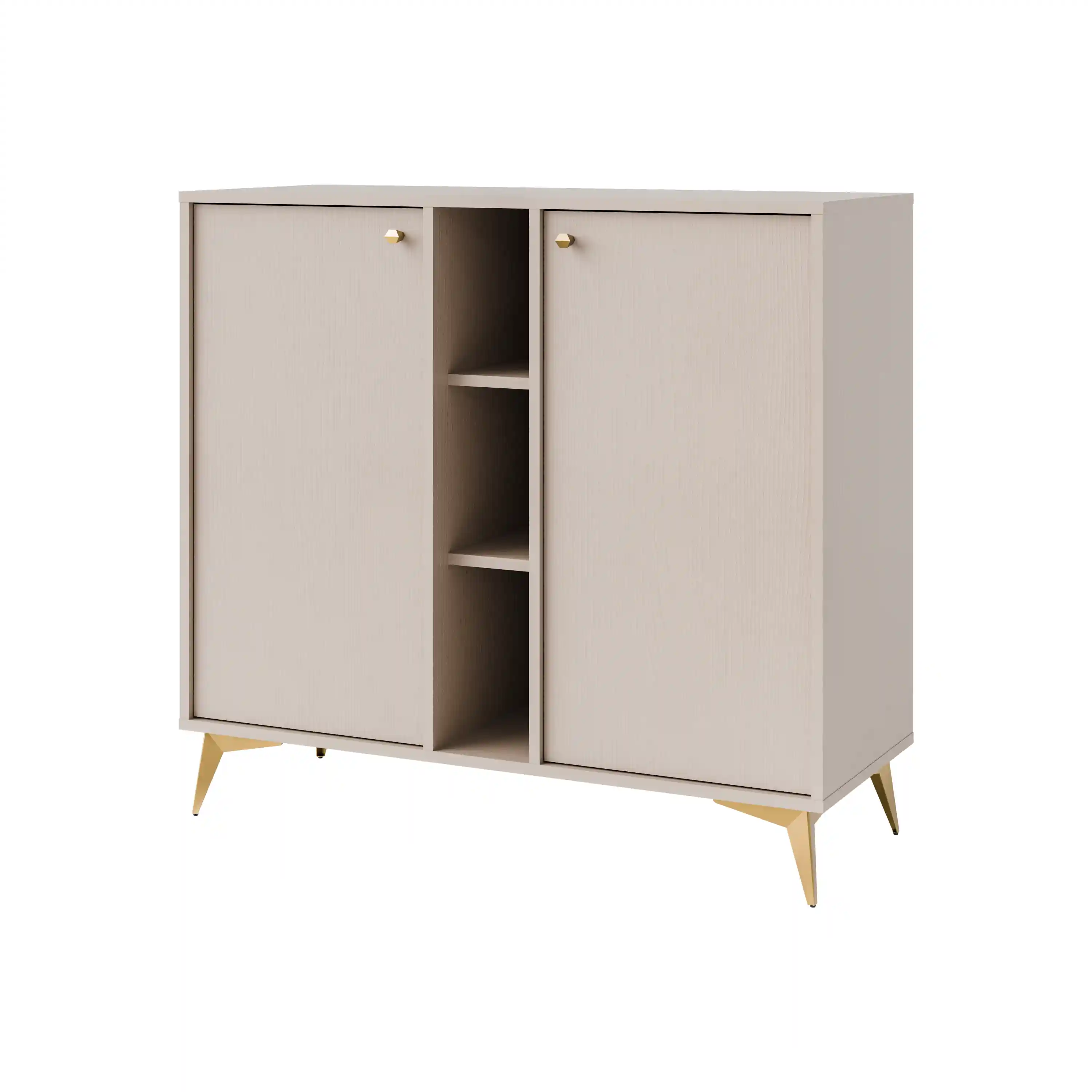 Zweitürige Kommode Sakai 1-2F T822 Beige