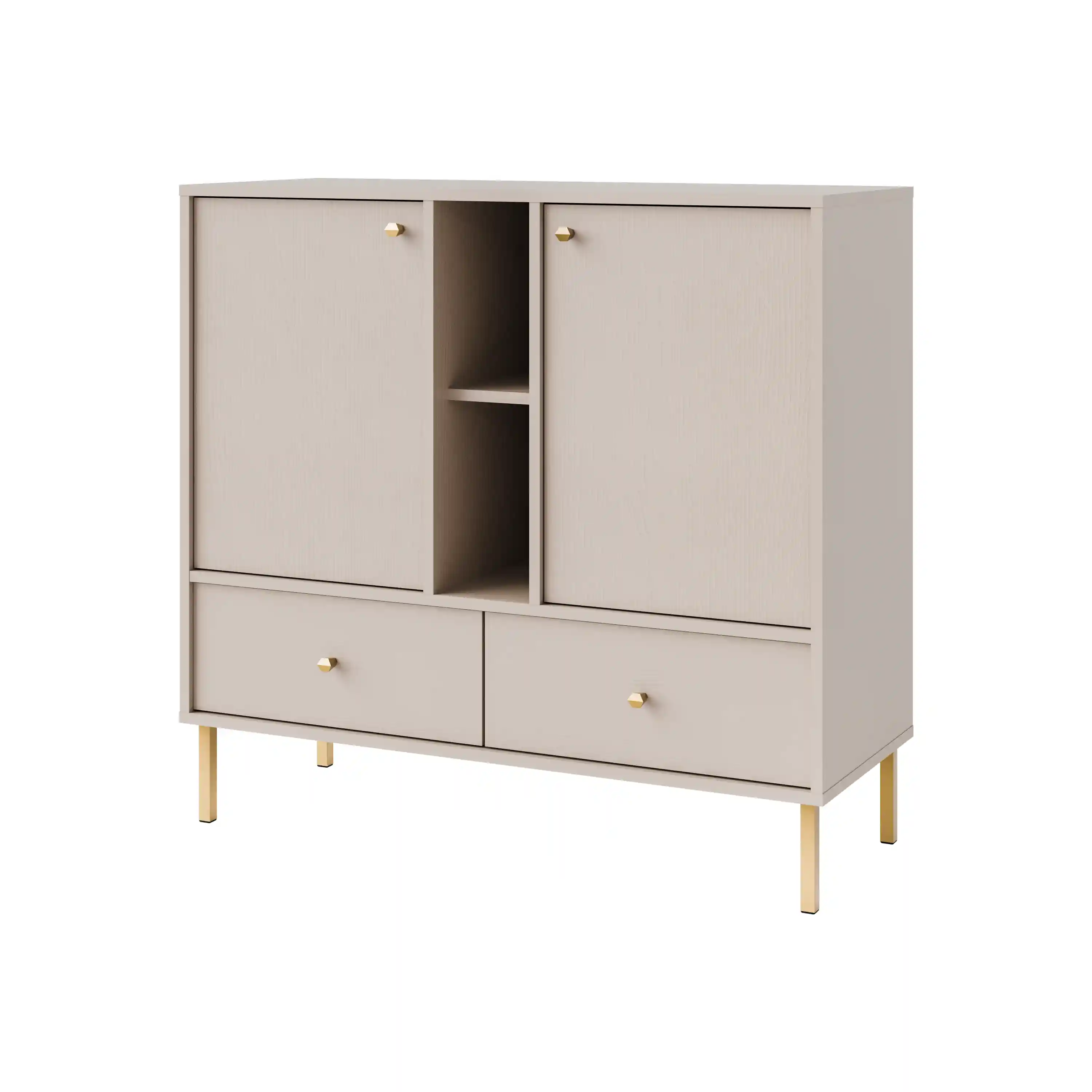 Kommode mit Schubladen Sakai 2F 2S T825 Beige