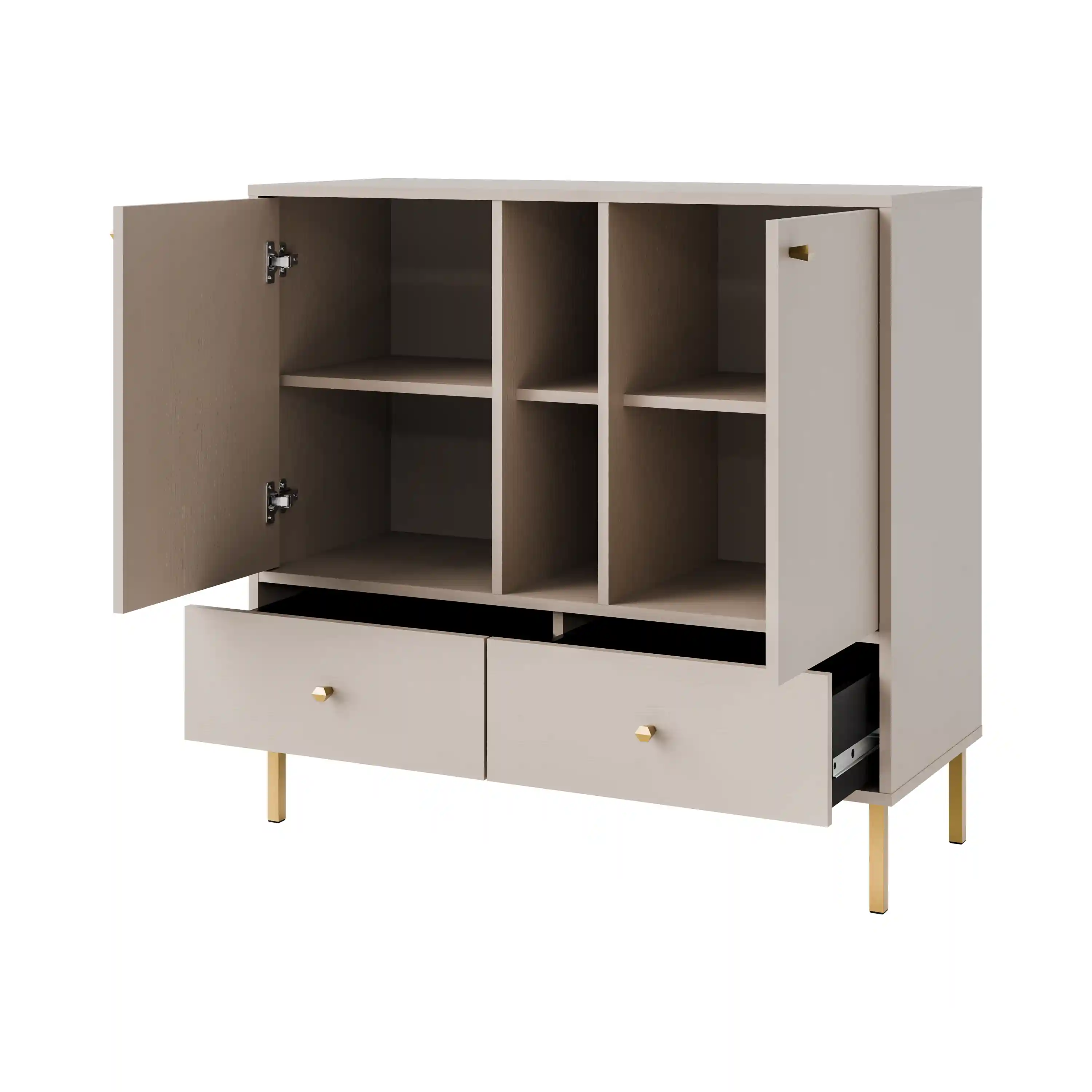 Kommode mit Schubladen Sakai 2F 2S T825 Beige