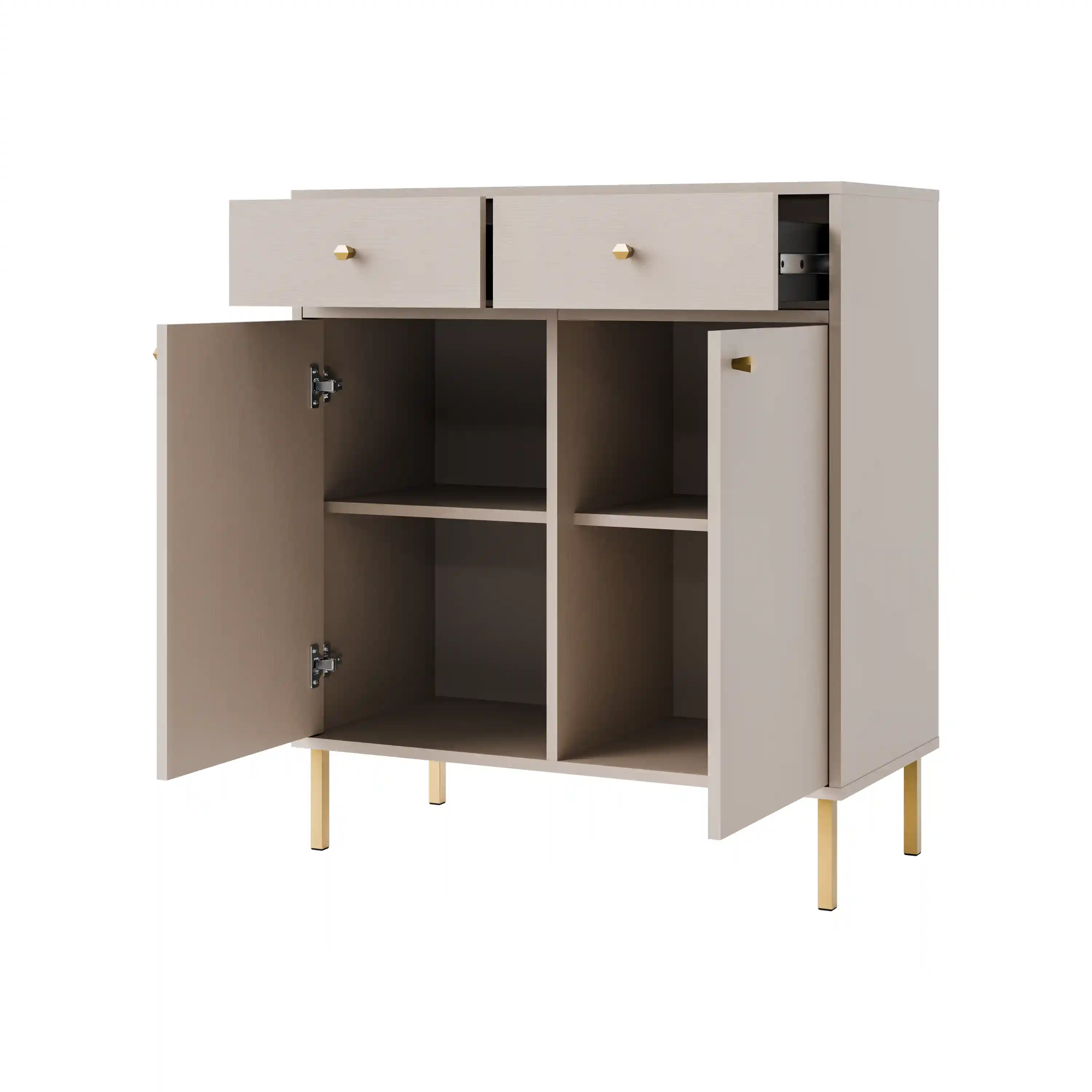 Kommode mit Schubladen Sakai 2F 2S T826 Beige
