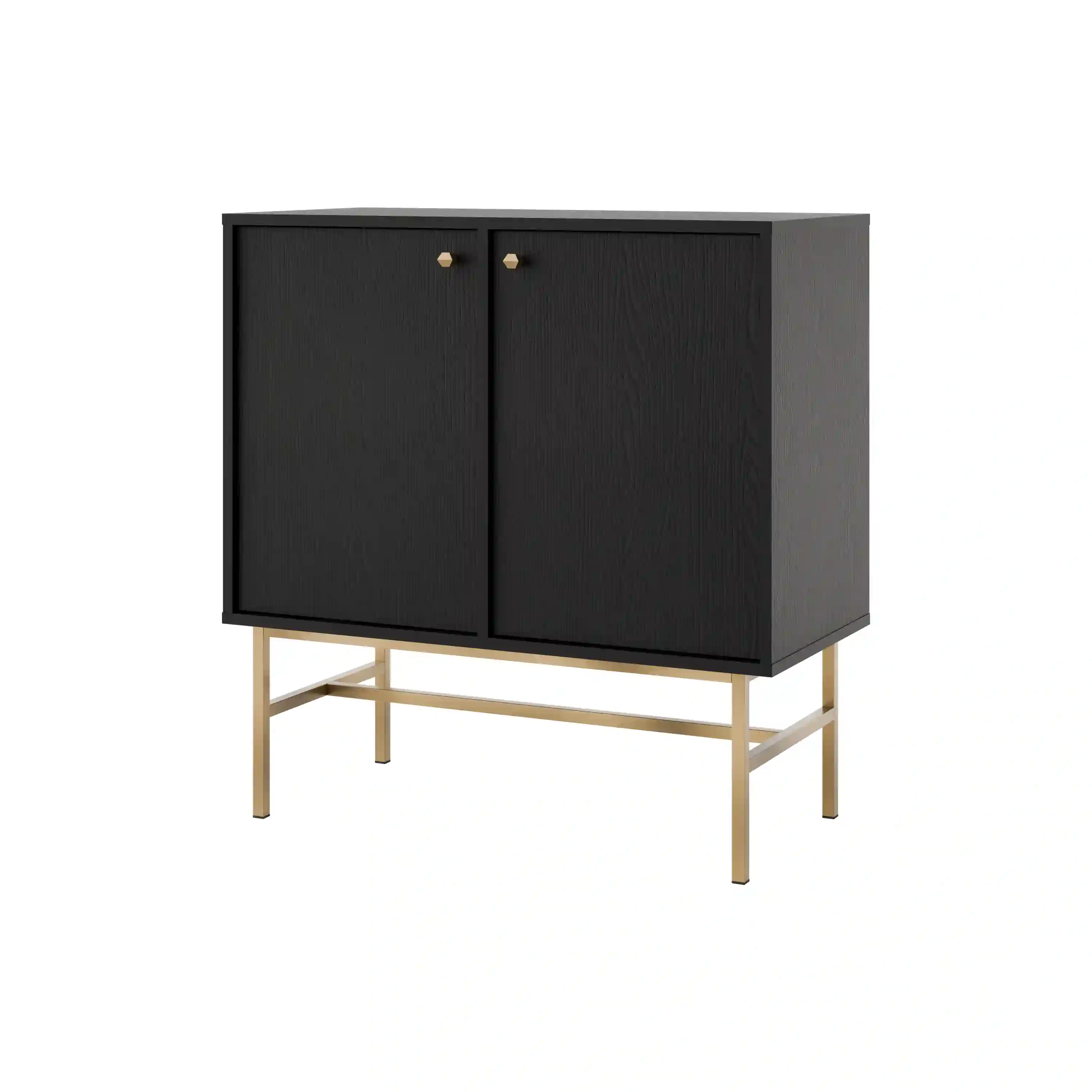 Zweiturige Kommode Sakai 2F T812 Schwarz