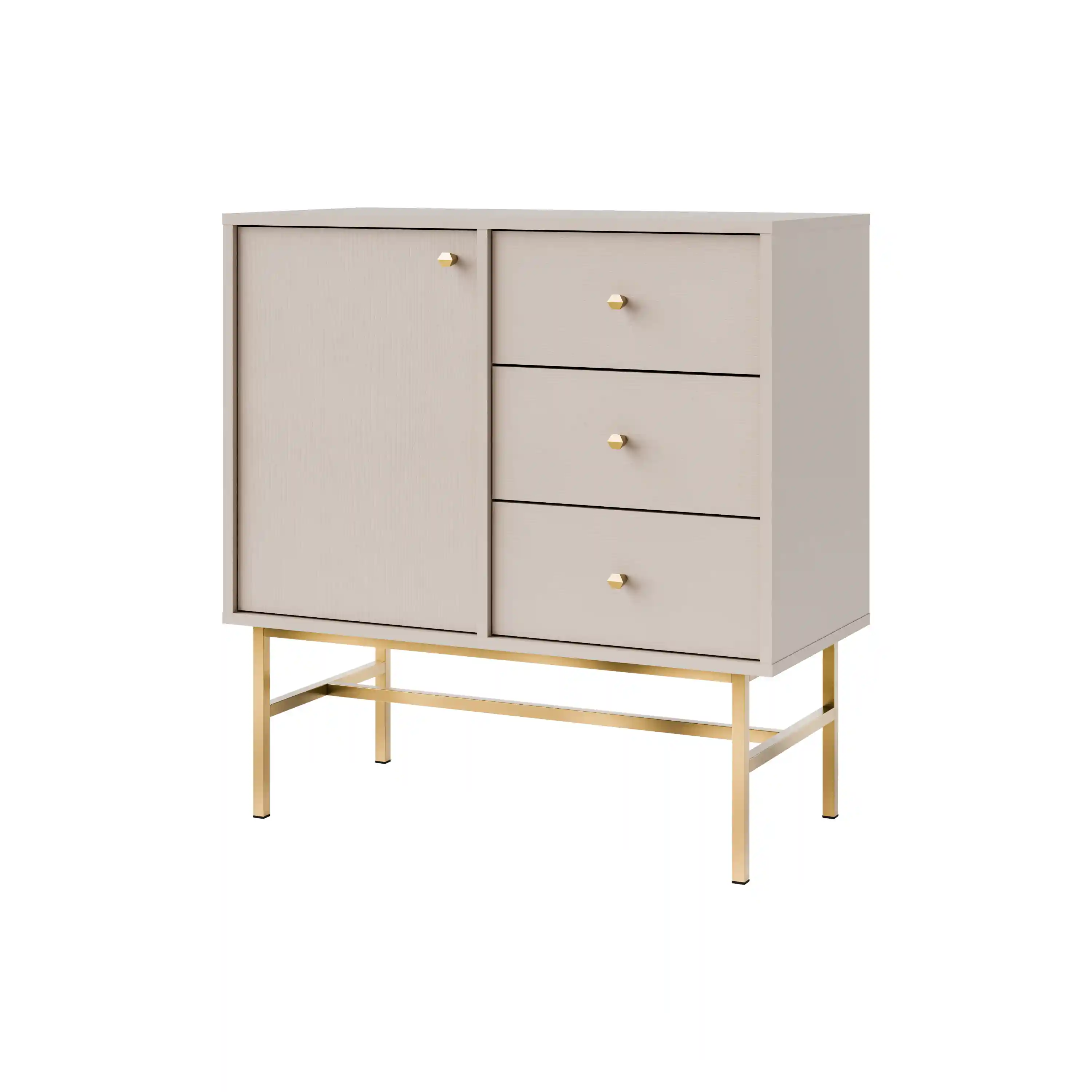 Kommode mit Schubladen Sakai 3-1F-3S T814 Beige