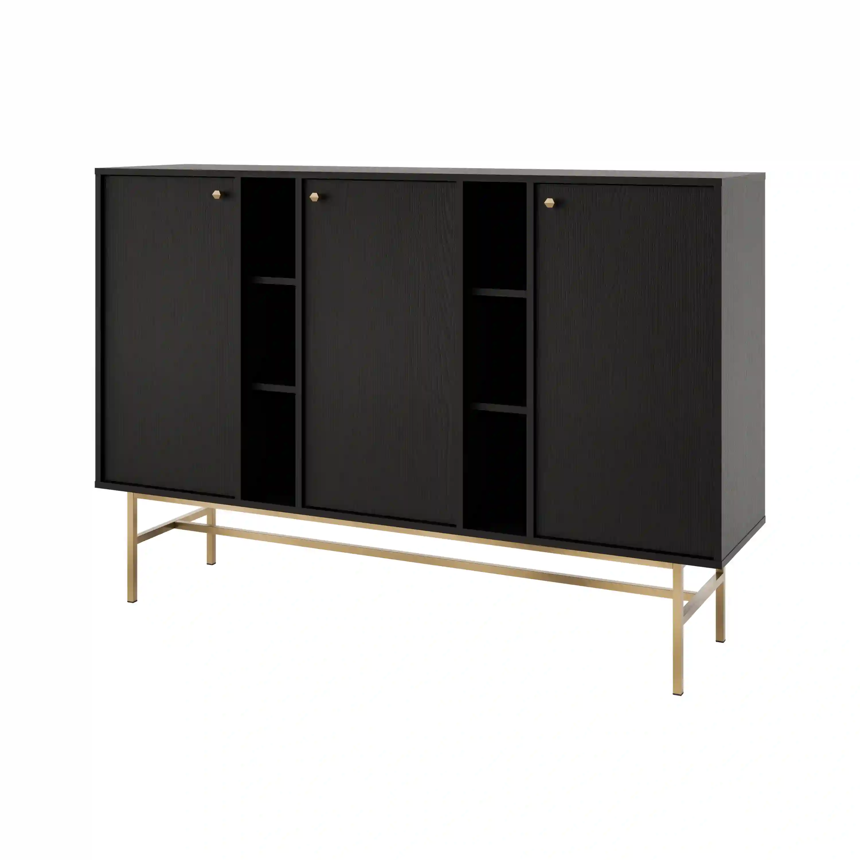 Kommode Sakai 3F T823 Schwarz