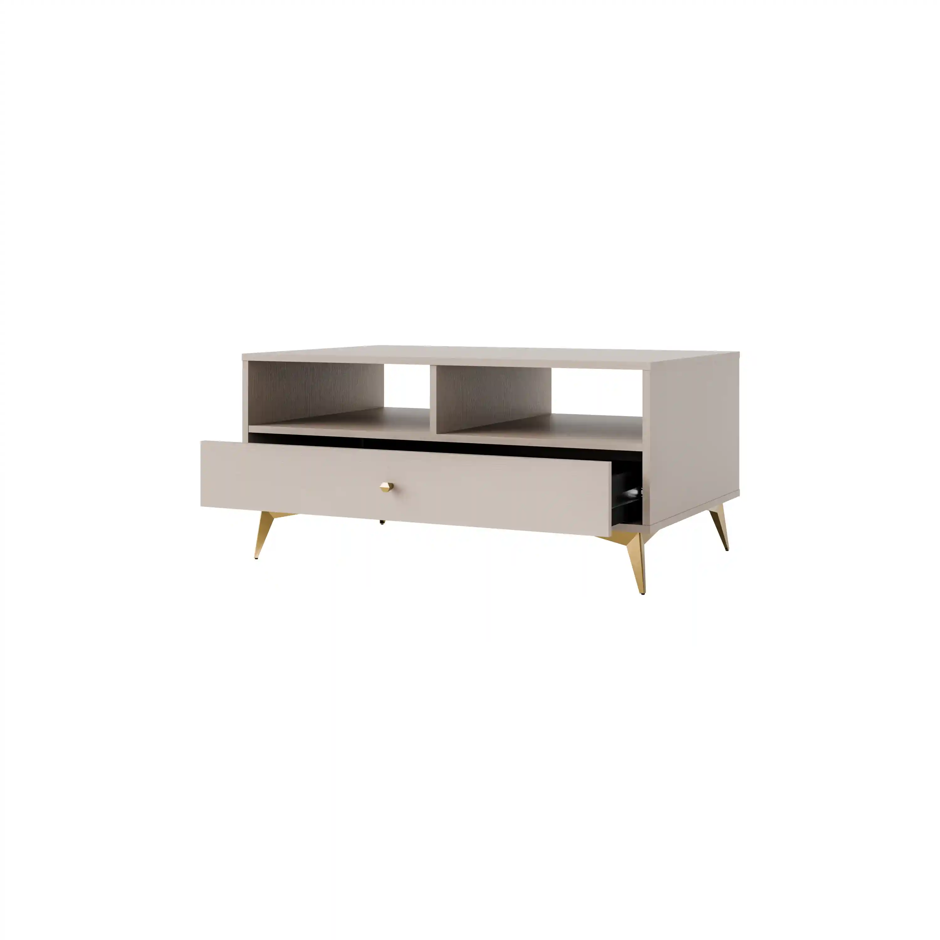 Couchtisch mit Schublade Sakai 1S T201 Beige