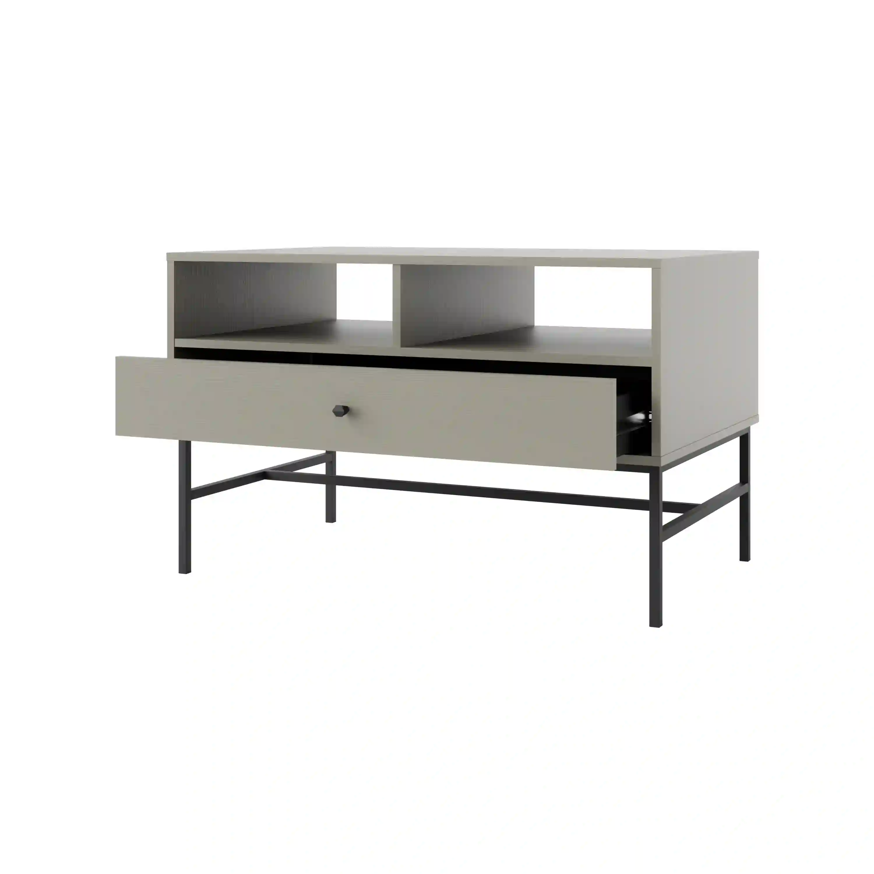 Stolik kawowy z szufladą do salonu Sakai T201 Eukaliptus