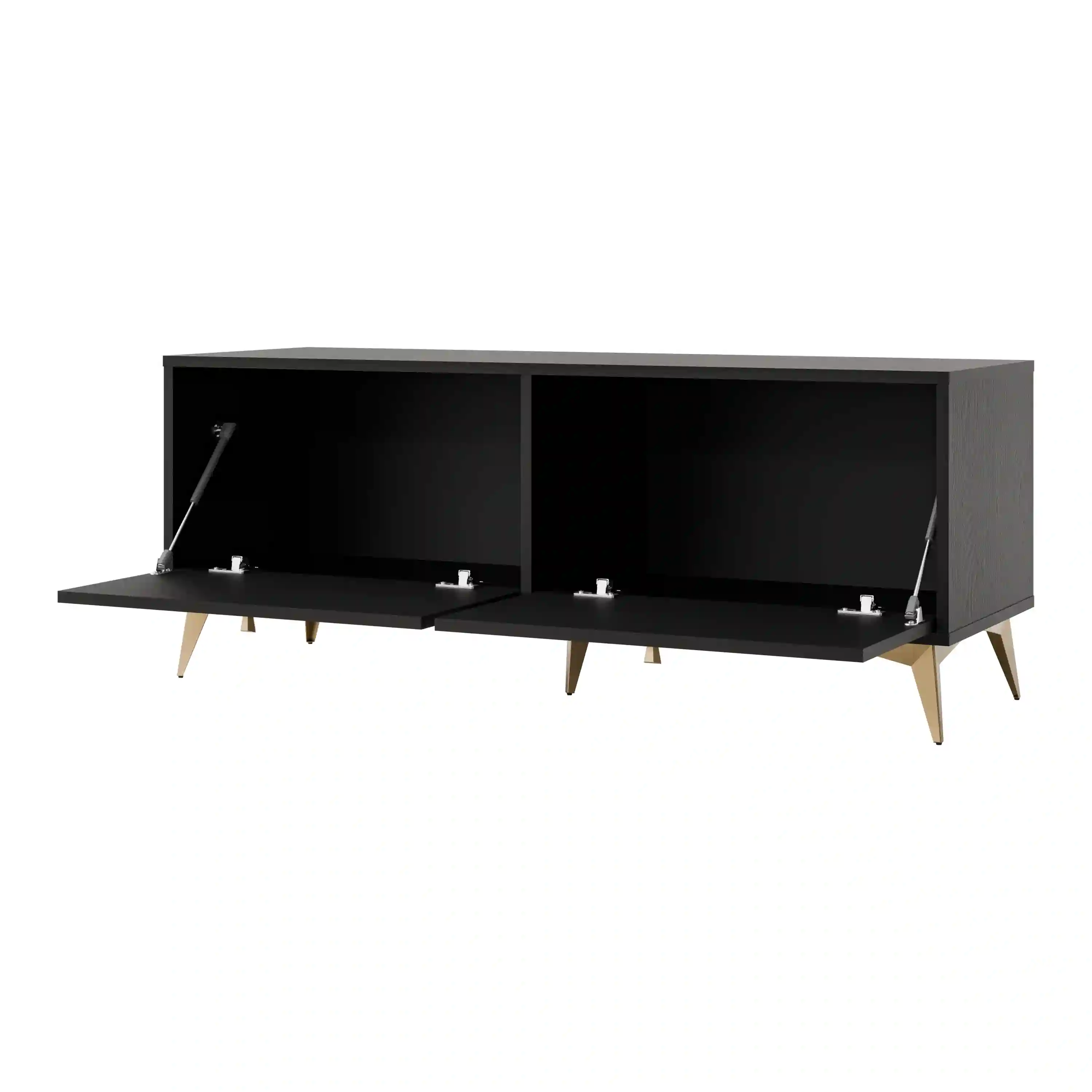 TV-Schrank Sakai 2K T302 Schwarz freistehend