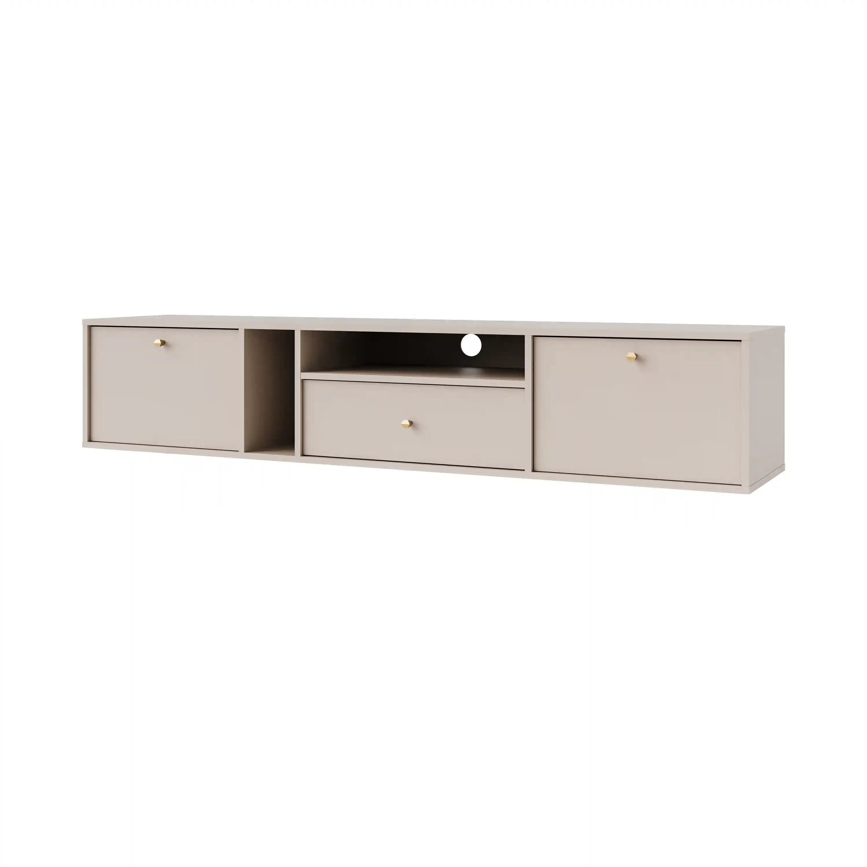 Hängende TV-Kommode Sakai 2K 1S T313 Beige