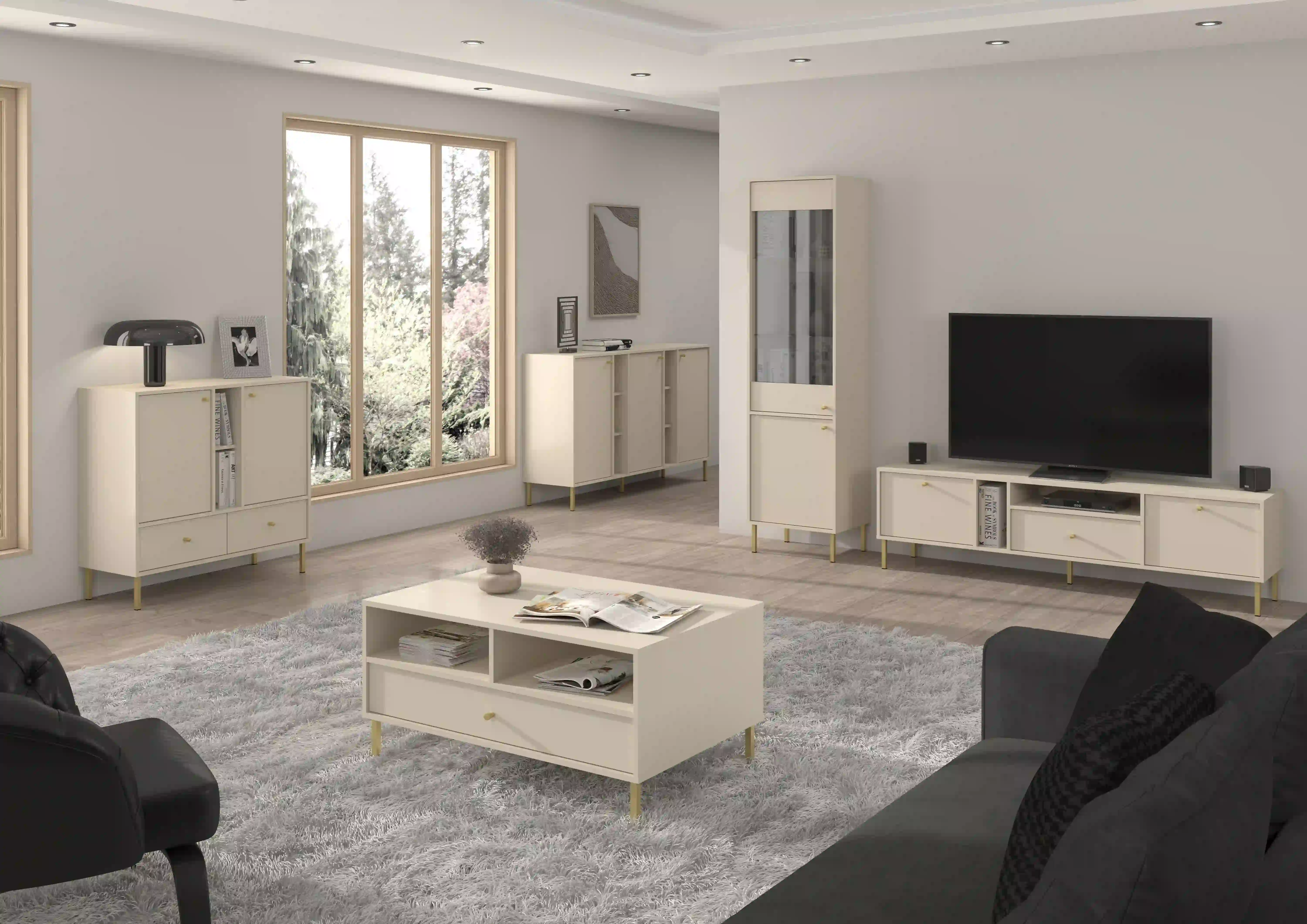 Vitrine Sakai 2F T101 Beige