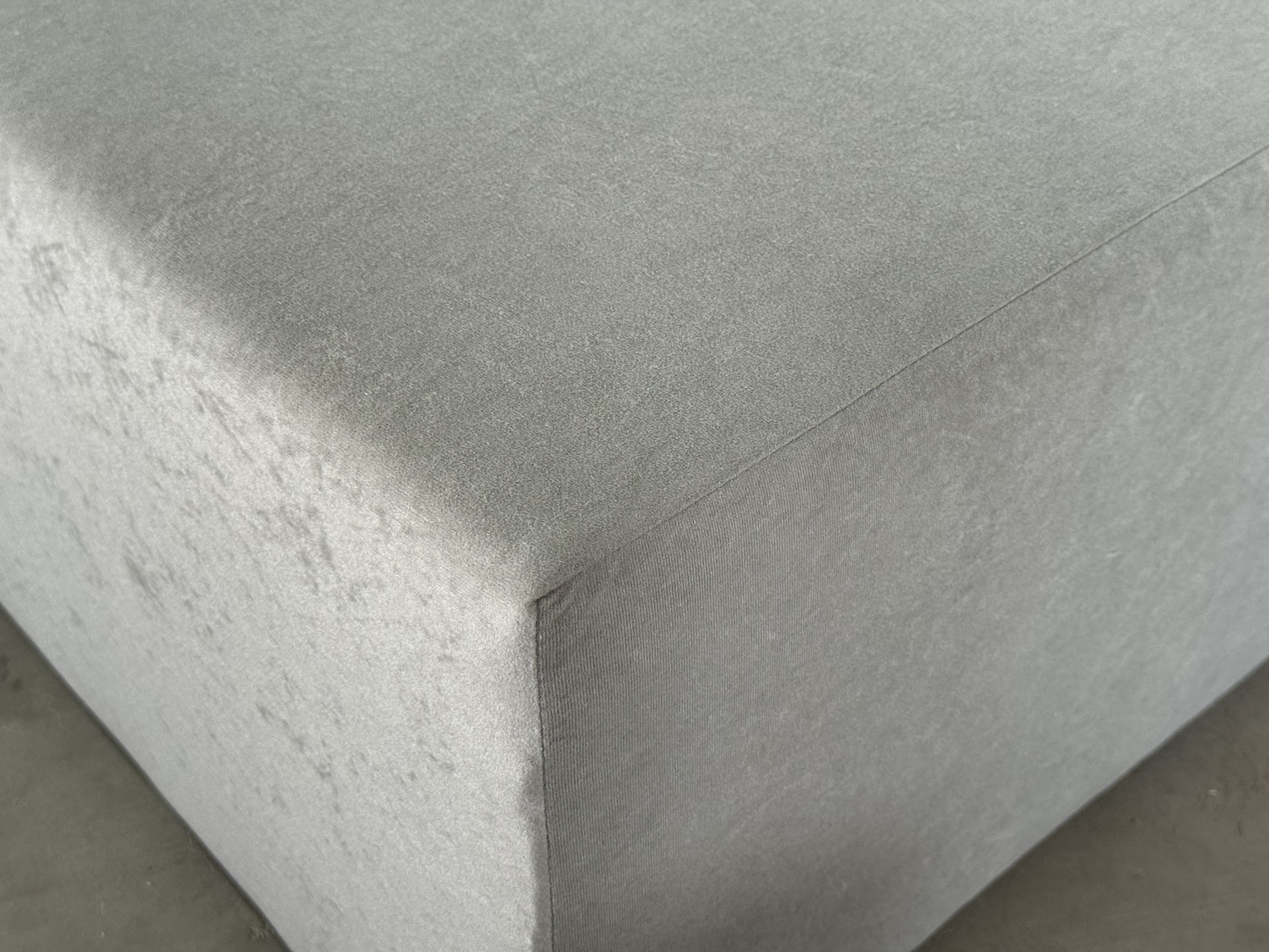 Einzelbett gepolstertes Bett SENIVA 90x200 grau