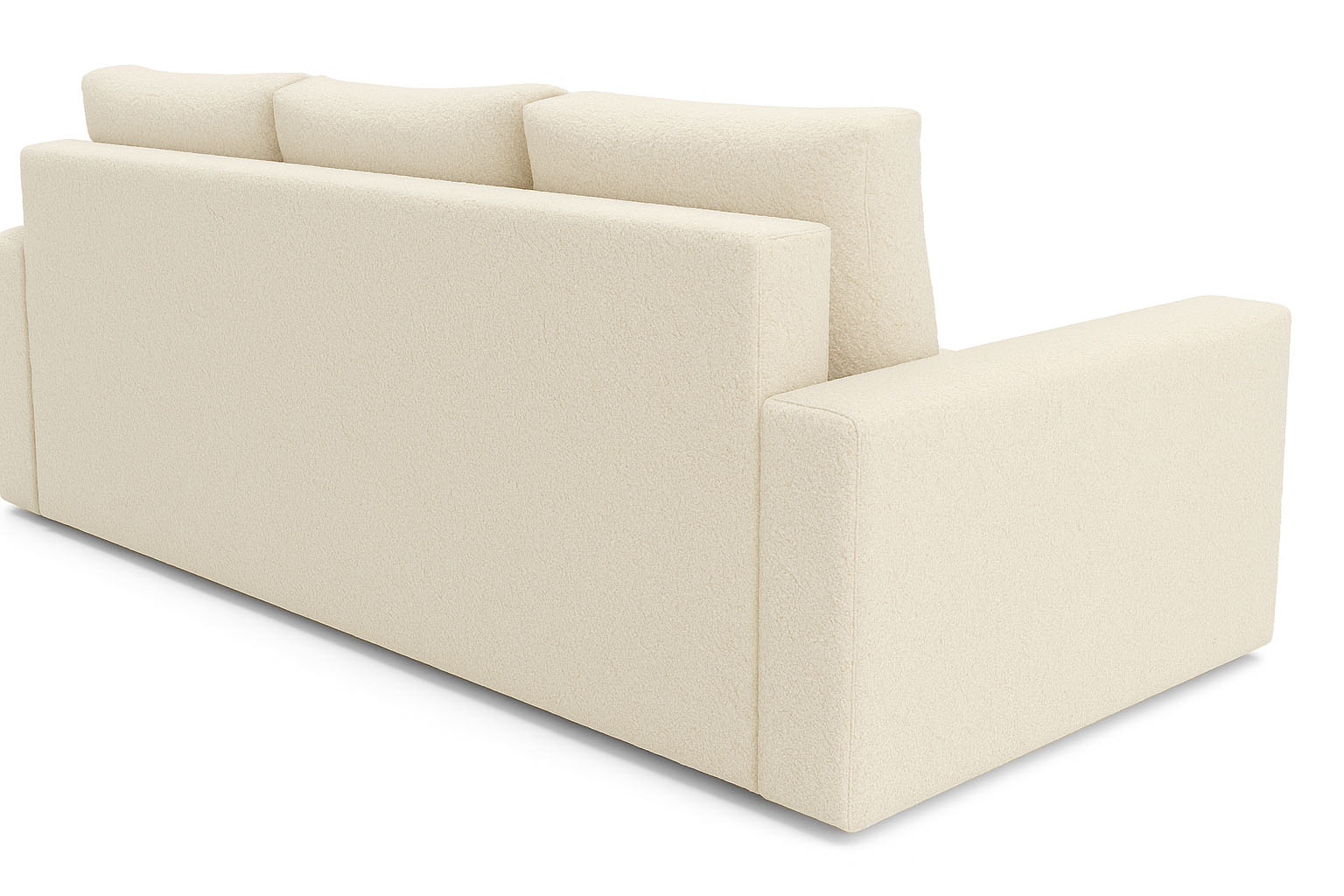 Schlafsofa mit Schlaffunktion SILVER PRIMA Bouclé Grau