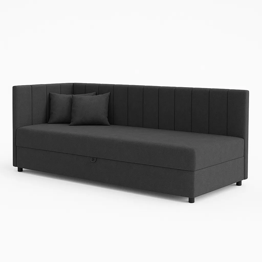 Einzelbett mit Stauraum Sofaro Plus 80x200 Graphit