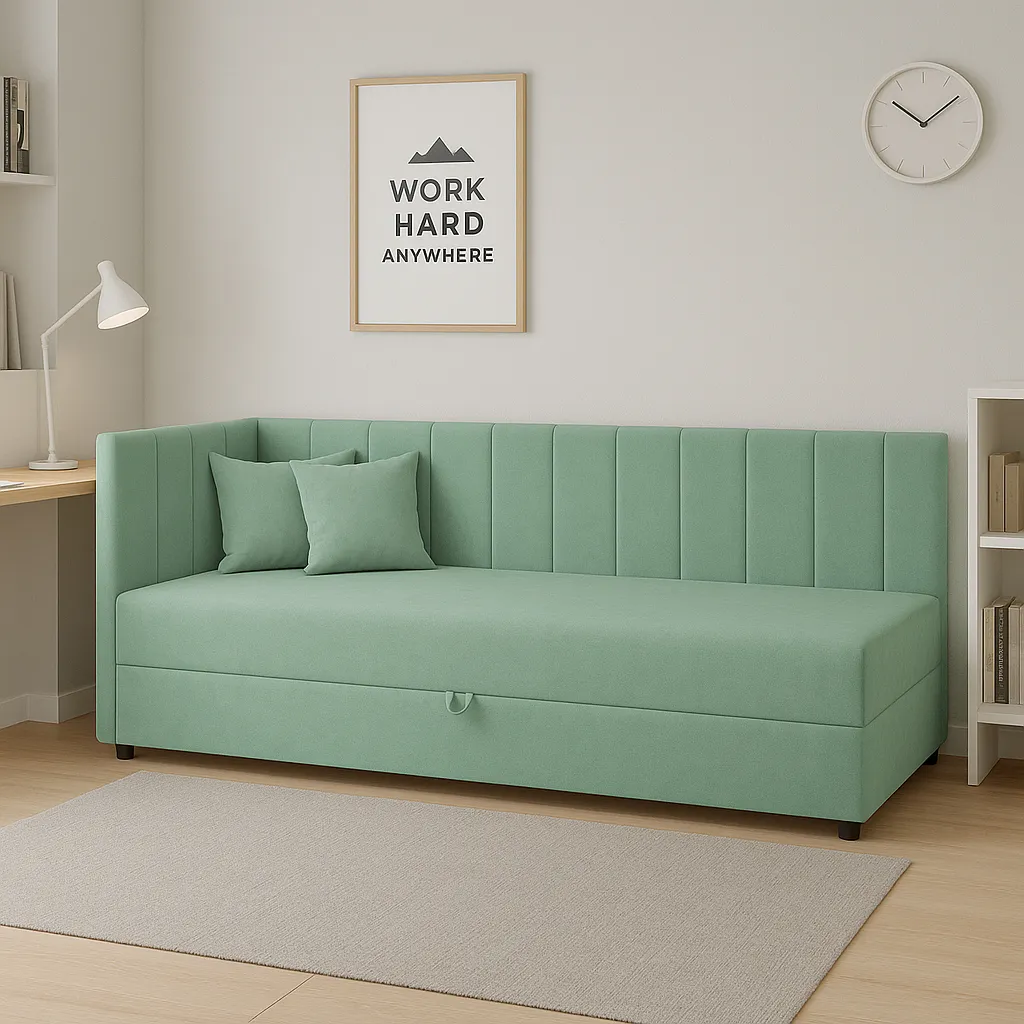 Einzelbett mit Stauraum Sofaro Plus 90x200 Mint