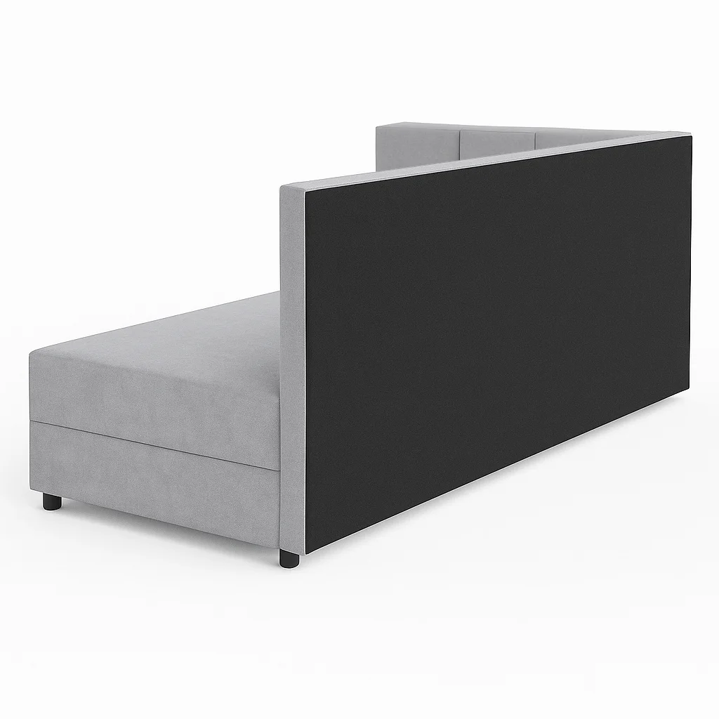 Einzelbett mit Bettkasten Sofaro Plus 80x200 in Rosa