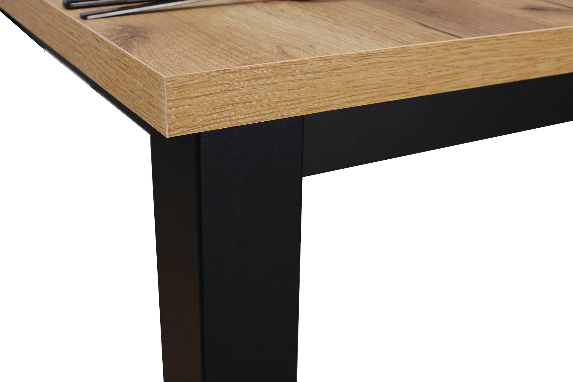Küchentisch Esstisch LAP 100x70 Schwarz/Eiche Craft