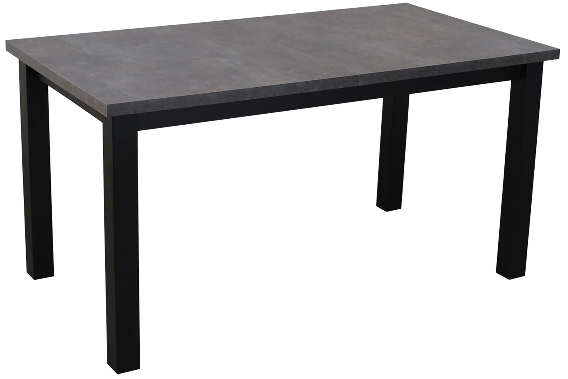 Ausziehbarer Küchen- und Esstisch LAP 150x80 Schwarz/Beton