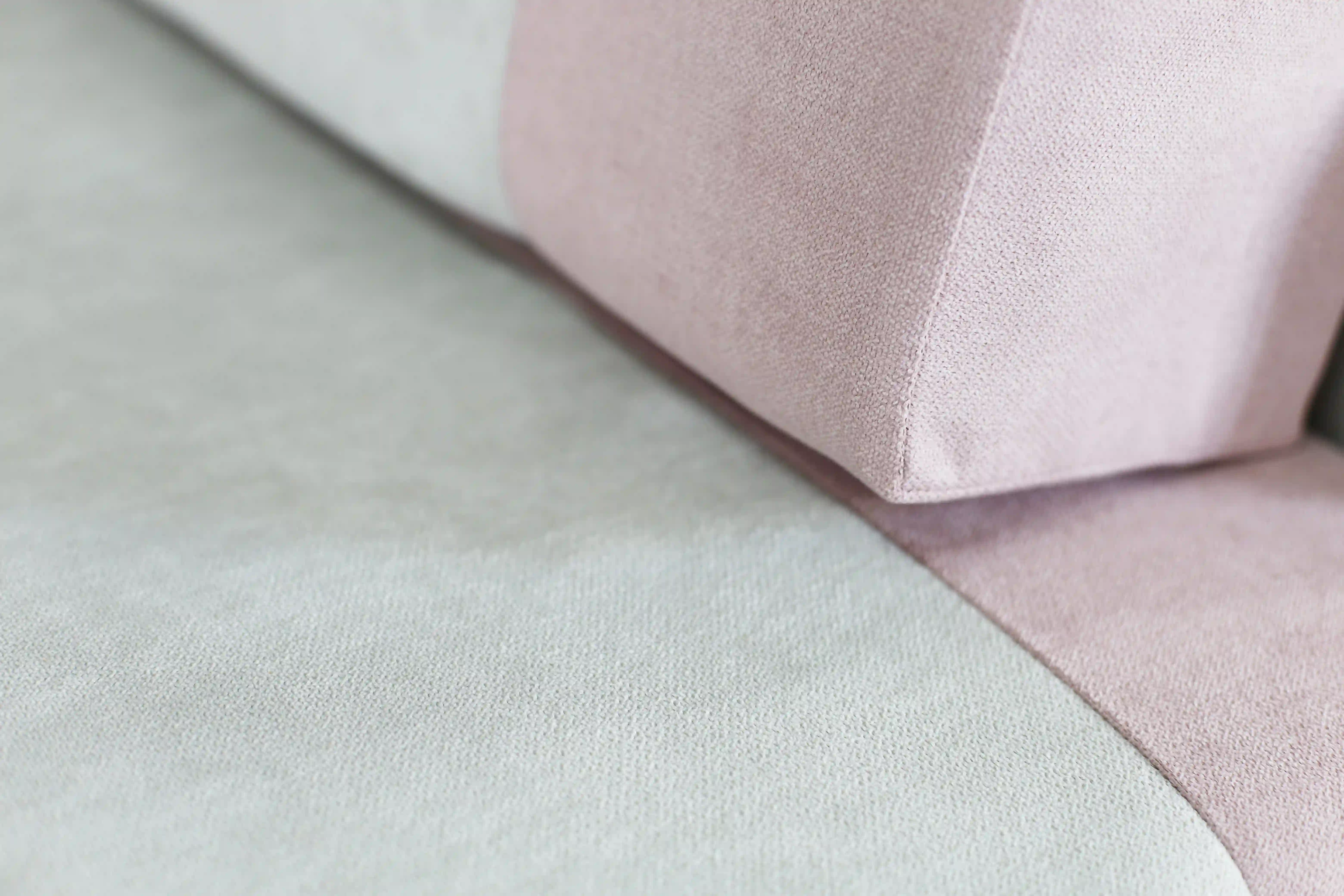 Ausklappbares Ecksofa mit Schlafunktion für eine Person Vaxer Rosa/Grau