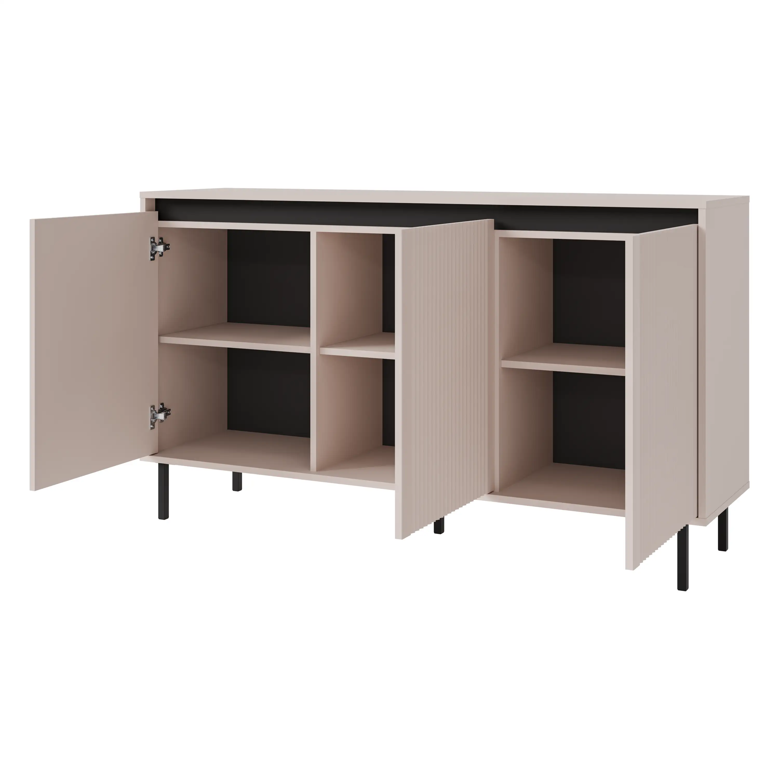 Yukashi Kommode mit geriffelter Front 3F T813 Beige