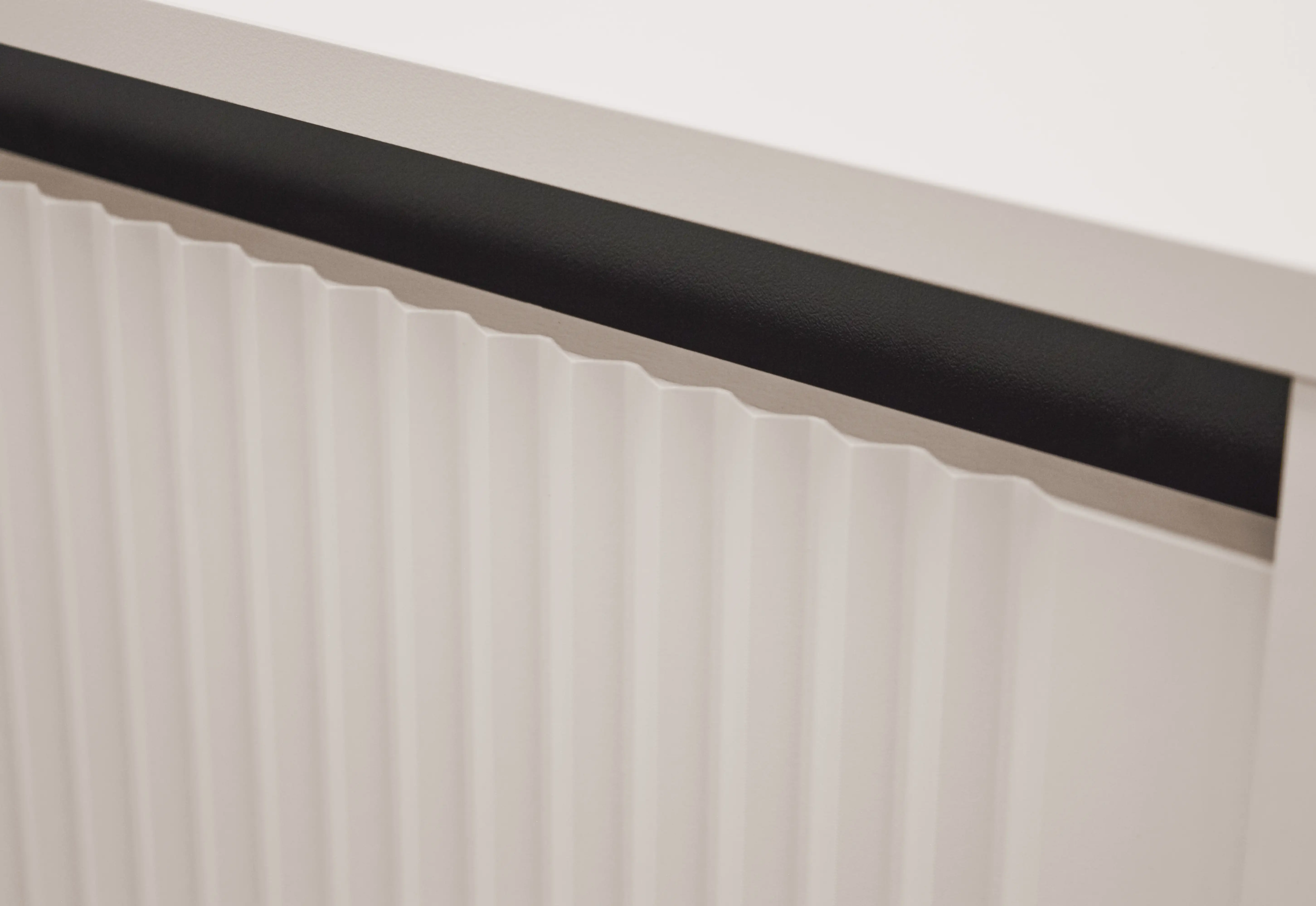 Yukashi Nachttisch mit geriffelter Front 1S T801 Beige